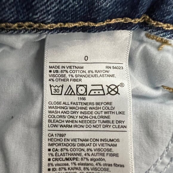 Old Navy Womens Rockstar Super Skinny Jeans Distressed Size 0 - Picture 9 of 9